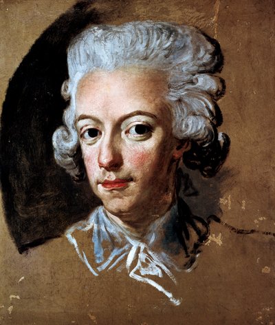 Portrait du roi suédois Gustave III (1771-1792) Peinture par Lorens Pasch (1733-1805) - Lorens the Younger Pasch
