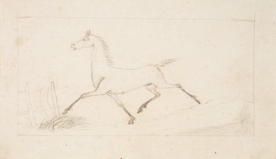 Un cheval au trot - Lorenz Frølich