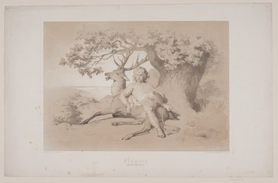 La fuite, p. 23, illustration pour "Hjortens Flugt" de Christian Winther - Lorenz Frølich