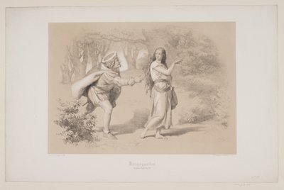 Kongsgården, p. 69, illustration de "Hjortens Flugt" de Christian Winther - Lorenz Frølich