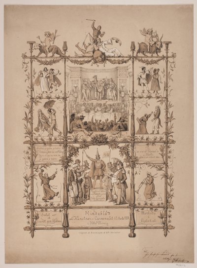 Souvenir du carnaval des artistes du 3 mars 1854 - Lorenz Frølich