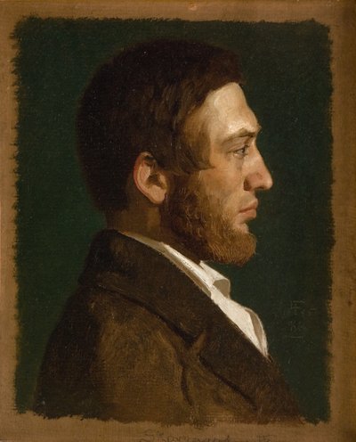 Portrait du peintre P.C. Skovgaard - Lorenz Frølich