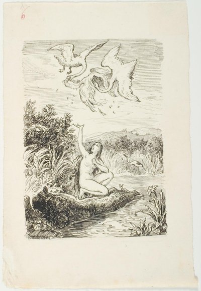 Esquisse pour La Fille du Roi des Marais - Lorenz Frølich