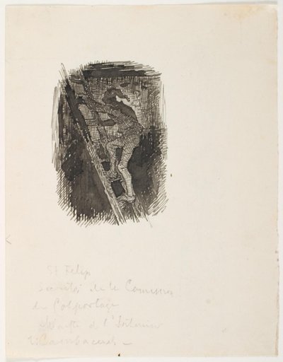 Esquisse pour le bonnet de nuit du célibataire - Lorenz Frølich