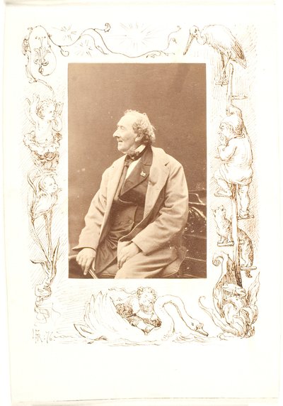 Illustration accompagnant une photographie de H.C. Andersen - Lorenz Frølich