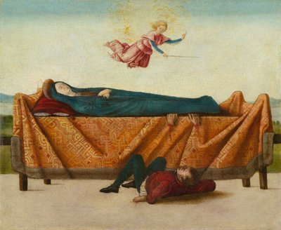 Le Miracle du Catafalque (panneau B), vers 1500-1506 - Lorenzo Costa
