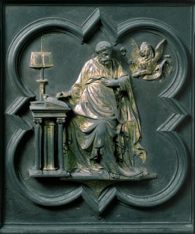 Porte Nord (appelée Porte de la Croix, au Nord), détail extérieur : Saint Marc - Lorenzo Ghiberti