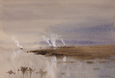 Croquis sur le Potomac, 1883 - Lorenzo J. Hatch