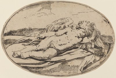 Cupidon endormi - Lorenzo Loli after Guido Reni