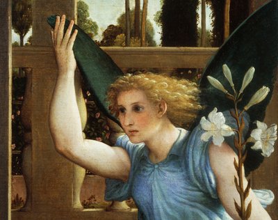 Ange annonciateur, détail de l