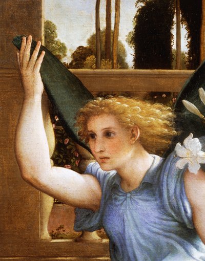 Ange annonciateur, détail de l
