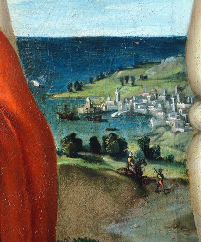 Madonna en gloire avec les Saints Côme et Damien en adoration - Lorenzo Lotto