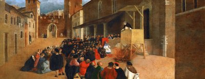Saint Dominique prêchant à Recanati - Lorenzo Lotto