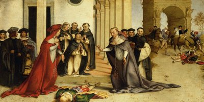 Saint Dominique ressuscitant Napoleone Orsini par Lorenzo Lotto - Lorenzo Lotto