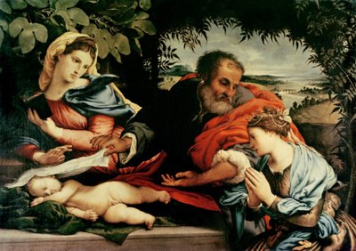 La Sainte Famille avec Sainte Catherine d