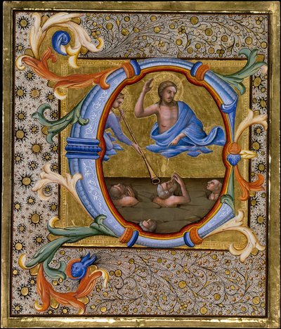 Jugement Dernier dans une Initiale C, vers 1406-7 - Lorenzo Monaco