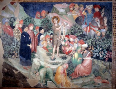 Prédication de Saint Jean-Baptiste - Lorenzo Salimbeni