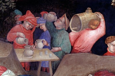 Saint Jean-Baptiste baptisant les foules dans le Jourdain (détail) - Lorenzo Salimbeni