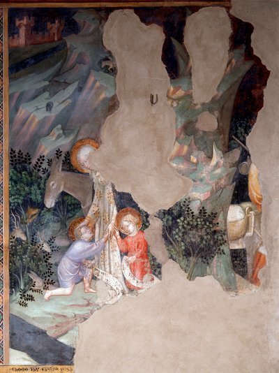 La rencontre entre Marie et Jésus avec Saint Jean-Baptiste enfant (détail) - Lorenzo Salimbeni