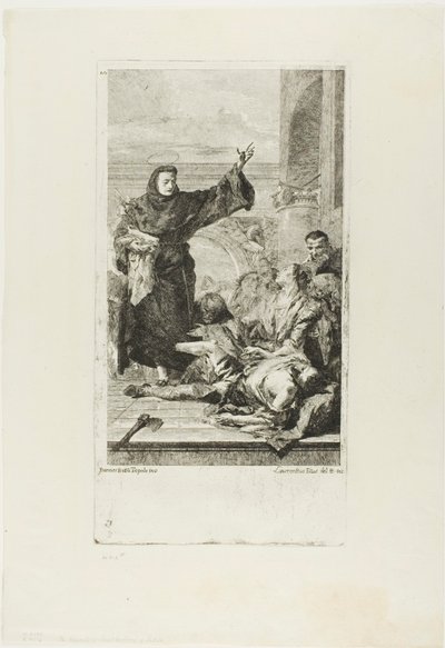 Le miracle de Saint Antoine de Padoue - Lorenzo Tiepolo