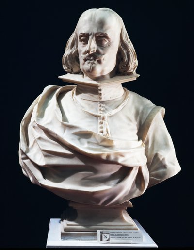 Buste en marbre de Domenico Petra, par Lorenzo Vaccaro, église Saint-Pierre de Maiella, Naples, Italie - Lorenzo Vaccaro