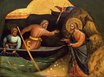 Appel des apôtres Pierre et André (détail), vers 1370 - Lorenzo Veneziano