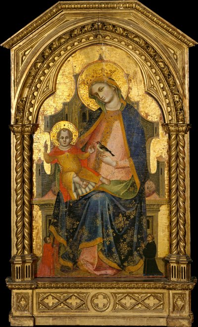 Madone et Enfant en trône avec deux donateurs, vers 1360-65 - Lorenzo Veneziano