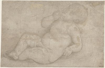 Étude pour un enfant Jésus couché - Lorenzo di Credi (attributed to)