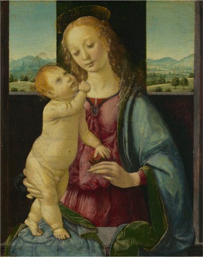 Madone et enfant avec une grenade - Lorenzo di Credi