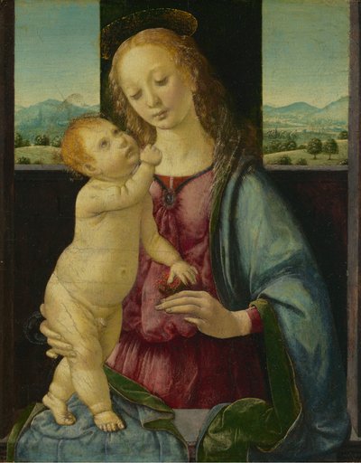 Madone et enfant avec une grenade, 1475-1480 - Lorenzo di Credi