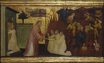 Saint Laurent libère les âmes du purgatoire. Scènes de la vie de Saint Laurent, prédelle, vers 1412 - Lorenzo di Niccolò