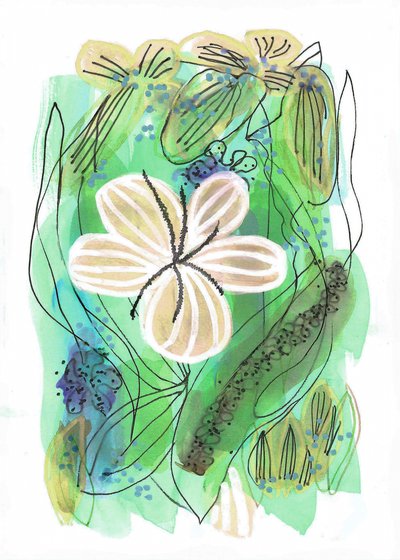 Jardin floral abstrait - Lori Ann Folz