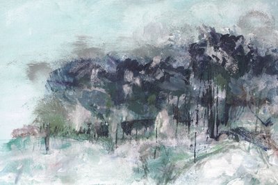 Forêt hivernale brumeuse - Lori Ann Folz