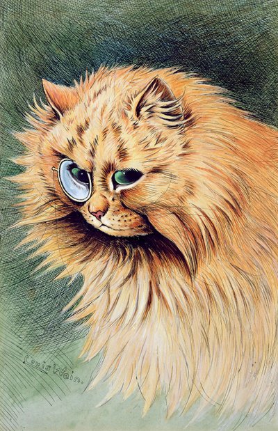 Impression D'art Louis Wain, Chats Cendrillon, Reproduction Vintage USA