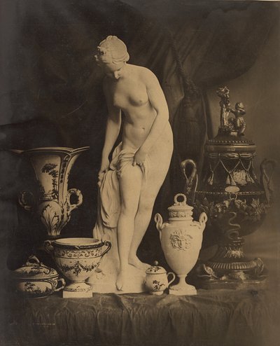 Nature morte avec statuette et vases - Louis-Rémy Robert