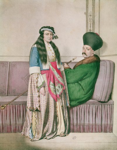 Un prince arménien et sa femme, gravé par Lemercier pour 