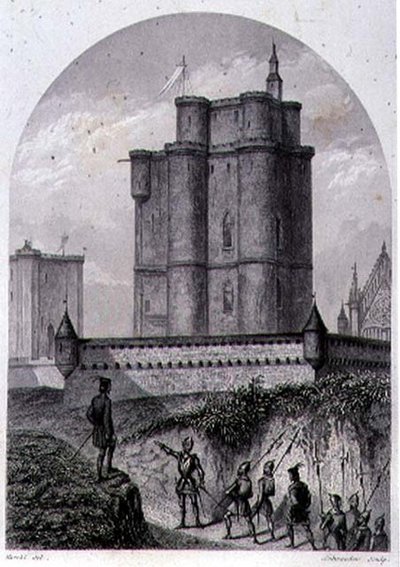 Le Donjon de Vincennes, gravé par Schroeder - Louis (after) Marckl