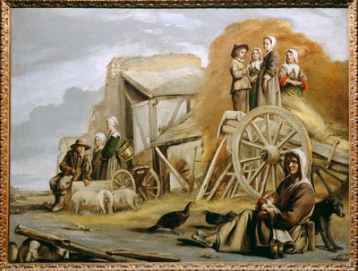 La charrette à foin ... - Louis (attr. to) Le Nain