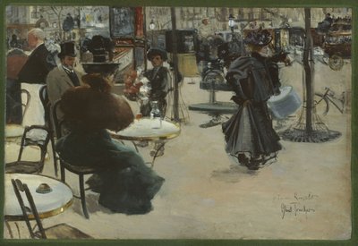 Scène de rue, également connue sous le nom de Terrasse d