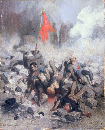 Victimes à une barricade en juin 1848 - Louis Adolphe Hervier