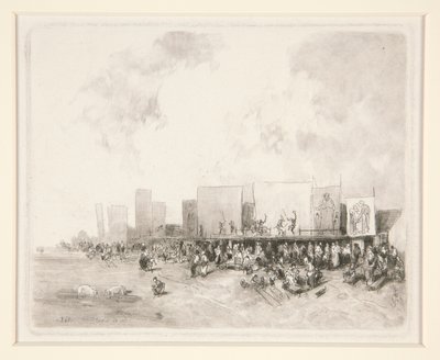 Fête de village - Louis Adolphe Hervier