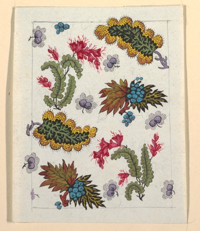 Motif floral pour textile imprimé - Louis Albert DuBois