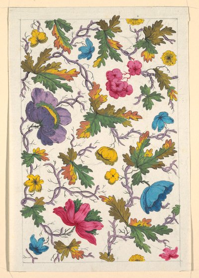 Motif floral pour textile imprimé - Louis Albert DuBois