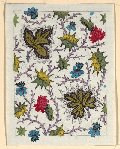 Motif floral pour textile imprimé - Louis Albert DuBois