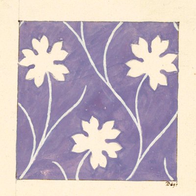 Motif floral pour textile imprimé - Louis Albert DuBois