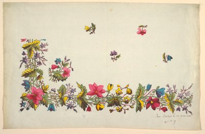 Design floral pour textile imprimé - Louis Albert DuBois