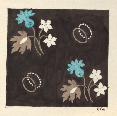 Motif floral pour textile imprimé - Louis Albert DuBois
