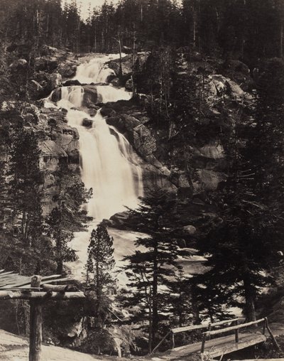 Grande cascade supérieure, Hautes Alpes, vers 1862 - Louis Alphonse Davanne