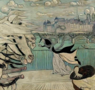 La Rafale sur le pont de la Seine - Louis Anquetin