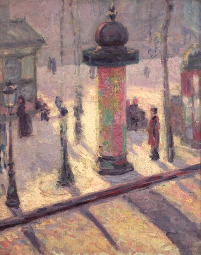 Kiosque sur le boulevard Clichy, 1886-7 - Louis Anquetin
